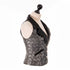 SiaLinda: Sandrine Damen Weste - Jacke, Brokat, silber schwarz, sexy - SiaLinda.com